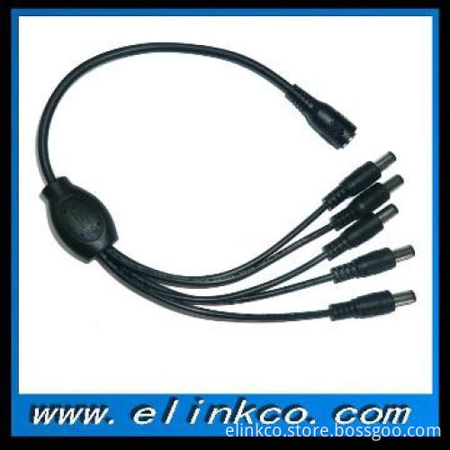 5.5*2.5mm 12v 1 to 5 dc power cable cord